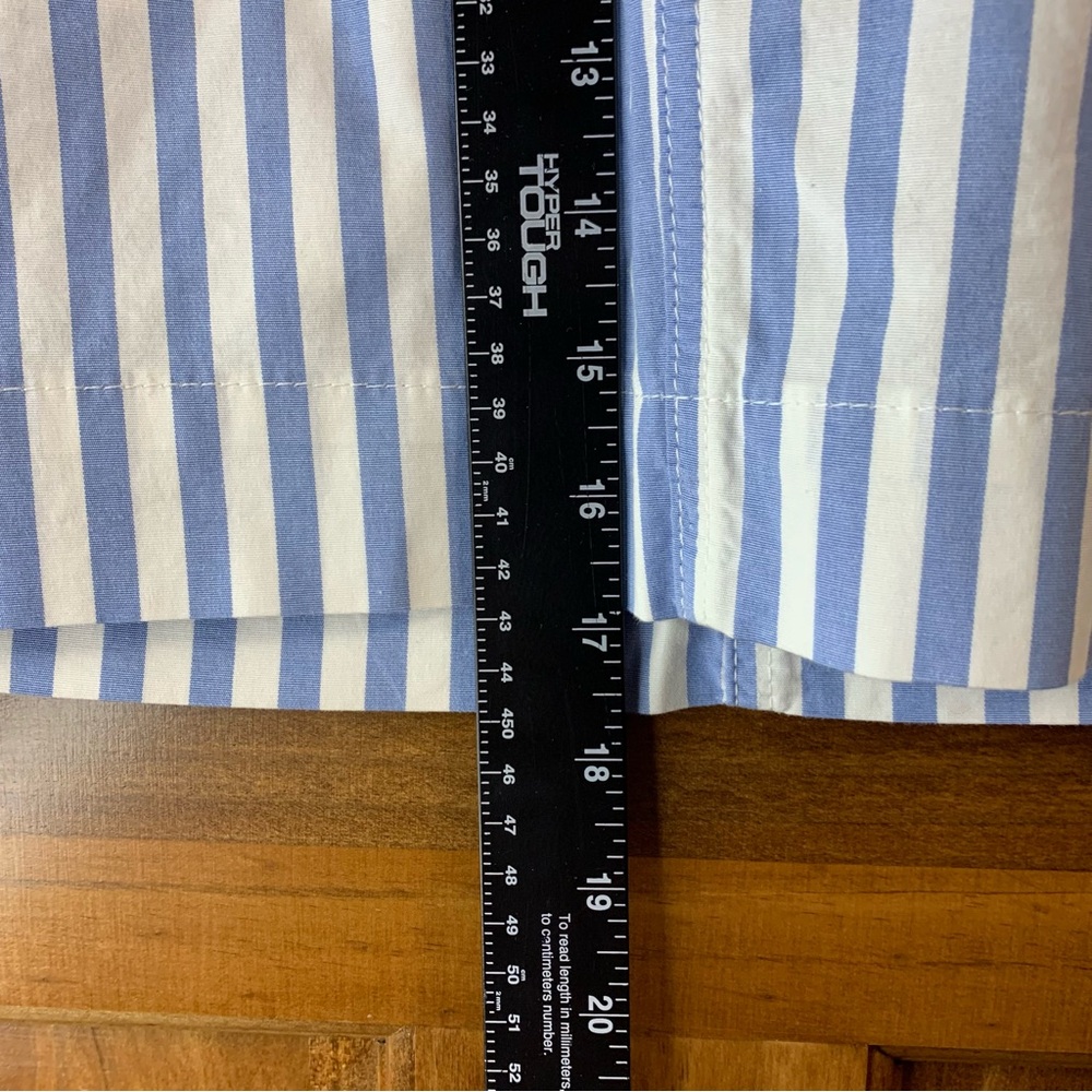 NWT Lee Ultra soft waistband mid rise skort white and blue stripes size 8M - Picture 2 of 9